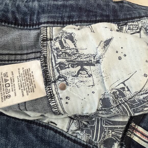 Pilcro Anthropologie Jeans Size 27 Button Hem High-Rise Bootcut Flare Stretch - Picture 14 of 14